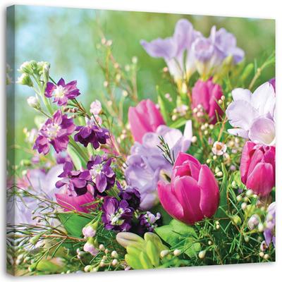 Canvas Print Bouquet Colourful