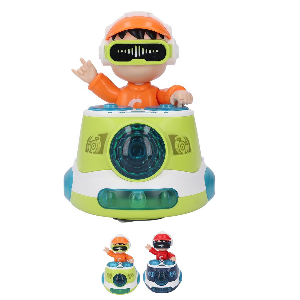 DJ Hüpfender Beat Rock Junge Tanzendes Spielzeug mit Musik Blinklicht Universalrad Automatische Bewegung R