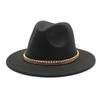 Wish Woolen Top Hat Women'S Flat-Brimmed Gentleman'S Jazz Hat