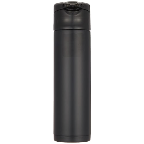 PEARL METAL Mug Bottle, Black, 350ml, 350, Cafe Mug, One-Touch, HB-4035