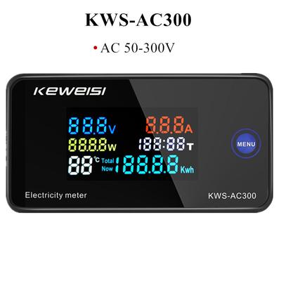 KWS-AC300 AC 50-300V Voltmeter Amperemeter KWS Stromenergiezähler LED AC Wattmeter Elektrisches Messgerät mit Reset-Funktion 0-100A 40% Rabatt
