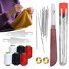 37PCS Stainless Steel Sewing Tool Set Large Eye Steel Manual Sewing Tool Kit  Crafting