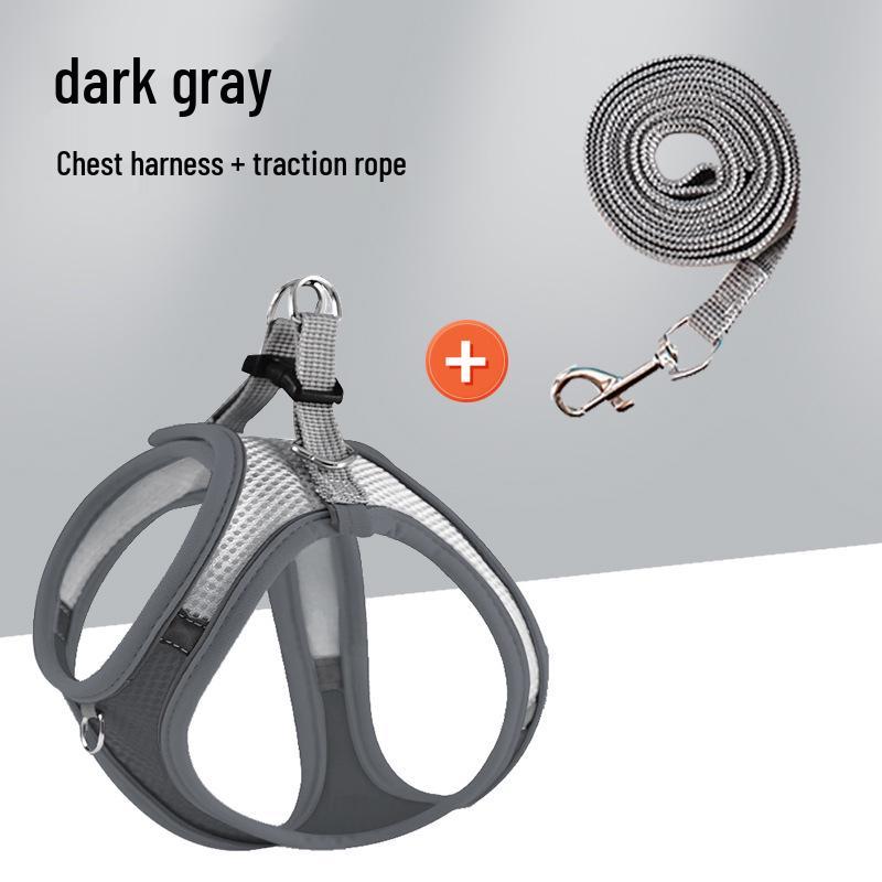 Outdoor Anti-Escape Vest-Style Harness for Cats and Dogs