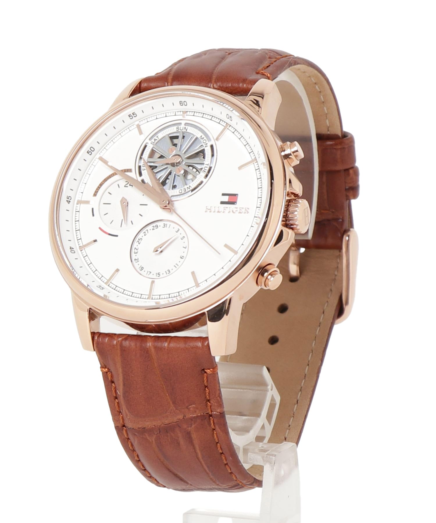 

[Tommy Hilfiger] [Официальный] Часы STEWART Часы TW001761 Мужские БЕСПЛАТНО Коричневые