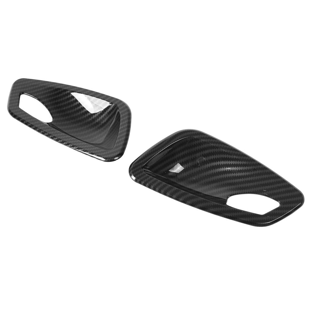 2 Stück Auto Innen Türschale Griffabdeckung Carbonfaser Stil Ersatz für 3er E90 2005?2012