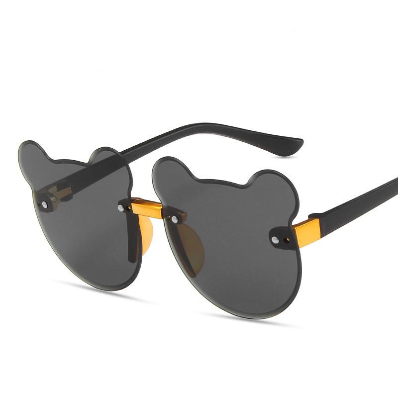 Children'S Cute Glasses Sunglasses Boys And Girls Fashion Baby Bear Ears Shape Photo Sunglasses