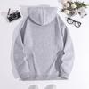 In Stock 2024 Women's Solid Color Loose Fit Hooded Sweatshirt with Plus Velvet for Autumn & Winter