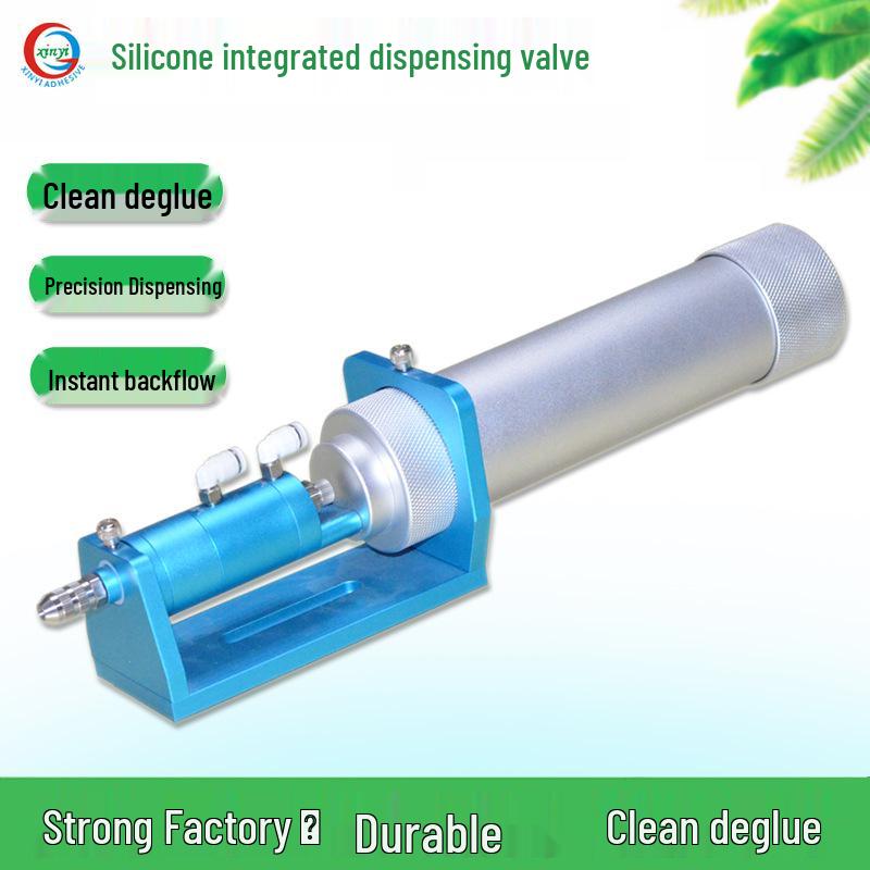 High Flow Precision 300/330cc Back Suction Silicone Glass Glue Dispensing Valve Syringe. Silicone Integrated Dispensing Valve
