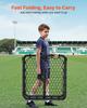VEVOR Soccer Rebounder Rebound Net, Kick-Back 34"x34", Portable Football Training Gifts, Fully Adjustable Angles Goal Net