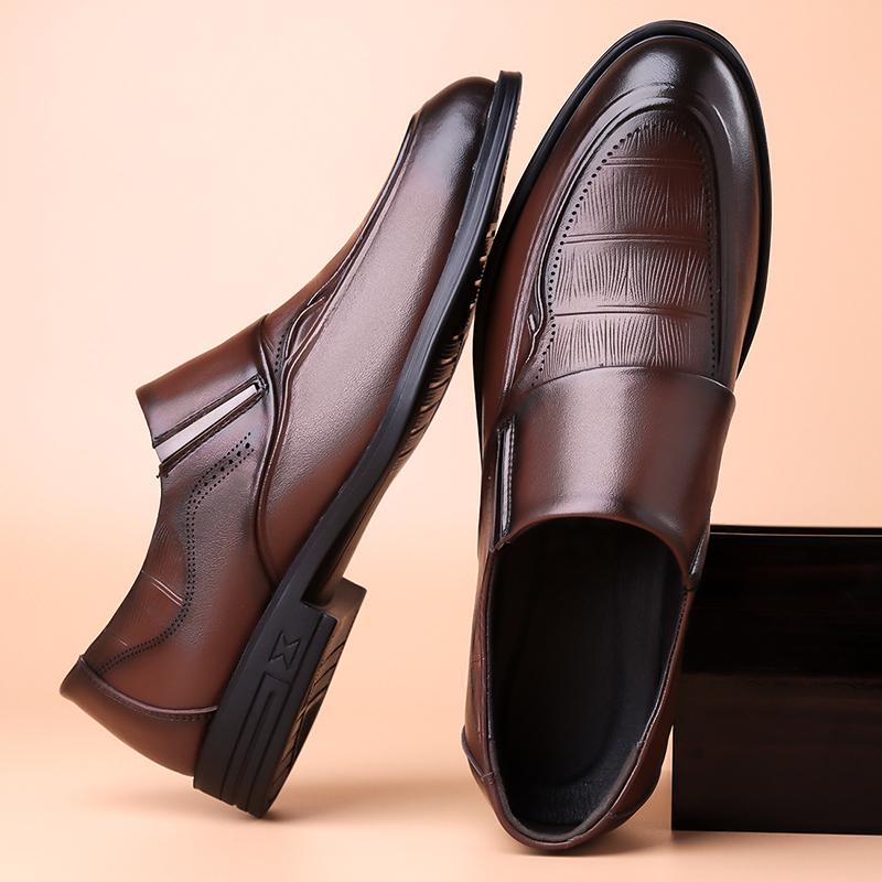 Fashion Classic Men Oxford Shoes Casual Leather Shoes Business Slip-On Men Flats Handmade Driving Shoes Leisure Walk Man Loafer