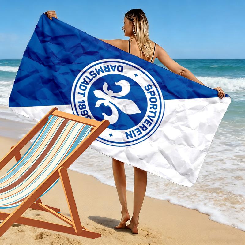 Asciugamano da Spiaggia Stampato SV Darmstadt 98, Asciugamano Grande Morbido ad Asciugatura Rapida per Spiaggia Campeggio Nuoto