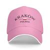 Krakau Polen (Krakau Polen) Polnische Koordinaten Baseballkappe Golfhut Trucker-Hut Golfhut Unisex Damen Strand Outlet Unisexs