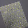5D Floral Pattern Totems Vintage Gold Lotus Auspicious Colored Cloud Nail Art Sticker Chinese Self Adhesive Manicure Decal