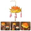 Flower Lamp Decoration Handheld Flower Light Accessory for Hanfu Dresses Up and Celebration