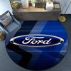 Ford Emblem Design Round Rug for Livingroom,Bedroom, Palyroom, Chair Rug, Area Rug, Circle Carpet, Fan Christmas Gift