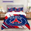 Set cu model Paris F.C. cu pilotă și fețe de pernă Decor pentru casă Cadou de ziua de naștere (1 * husă de pilotă + 2 * fețe de pernă, fără miez)