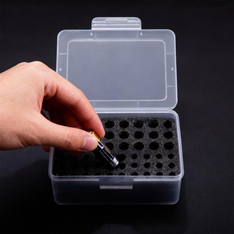 2A 3A Battery Storage Organizers Case 54 Compartments for Intelligent Organization PP Material Ensuring Clear