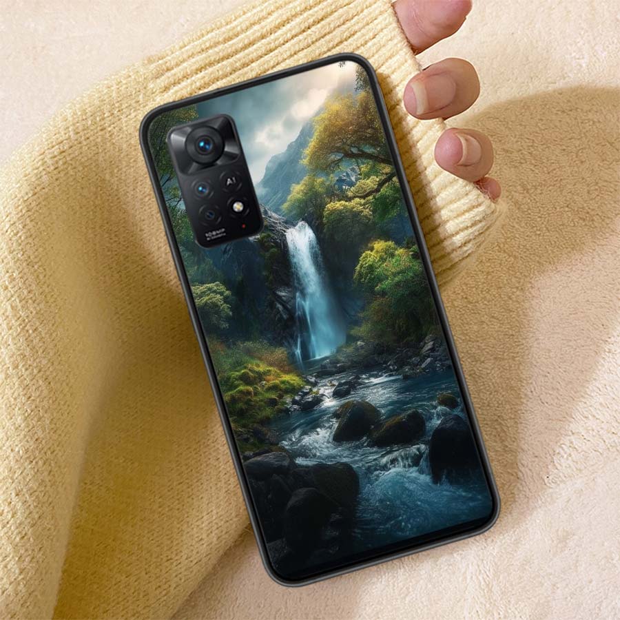 

Forest Waterfall Sanwaputa Waterfall Phone Case For Redmi 13C 14C Note 14 13 Pro Plus 5G Clear Capa 12 12C 10A 10C 10 9A 9C 9T 9 Redmi Note 13 Pro 5G