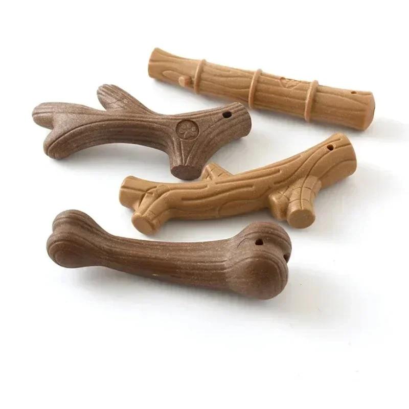 Pine Wood Deer Antlers Dog Chew Toys for Aggressive Chewers Dog Chewing Stick Indestructible Tough Durable Pet Dog Toys Gift