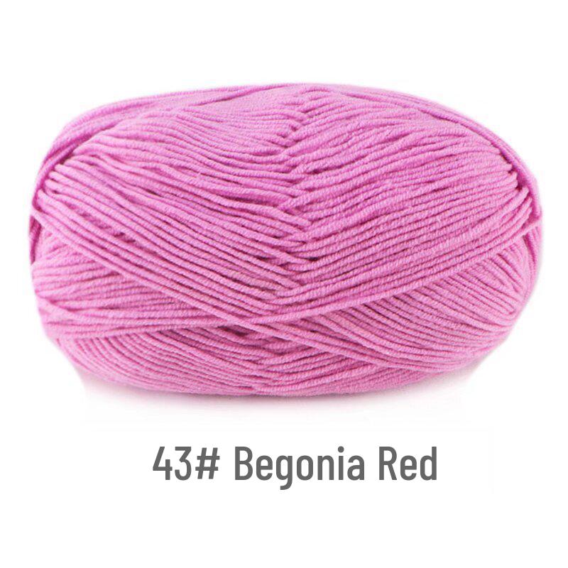 Su He 4-Strand Milk Cotton Combed Yarn for Hand-Knitting Baby Sweaters