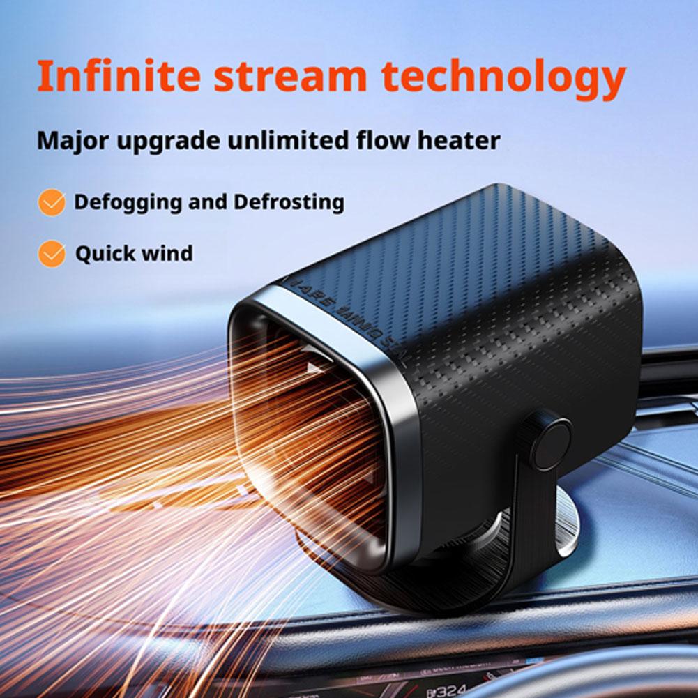 Car Heater 12V/24V Electric Cooling Heating Fan Electric Fan Windshield Car Defogging Defroster Demister Supplies Heater L9R1
