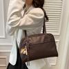 Simple Large Capacity Shoulder Bags for Women Pu Leather Underarm Ladies Commuter Tote Bag Vintage Female Handbags Tote Purse