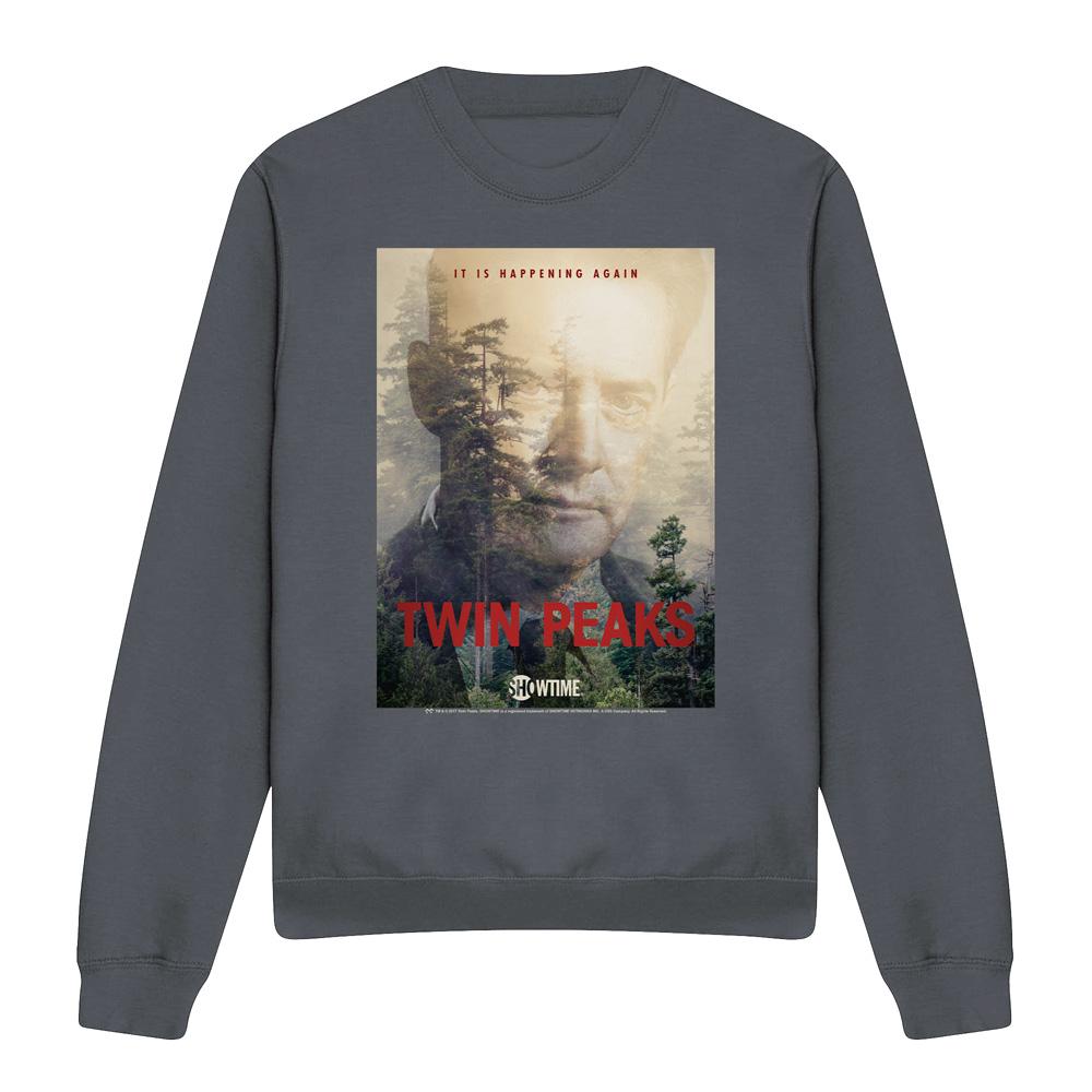 Twin Peaks Unisex Adult Dale Cooper Poster Sweatshirt