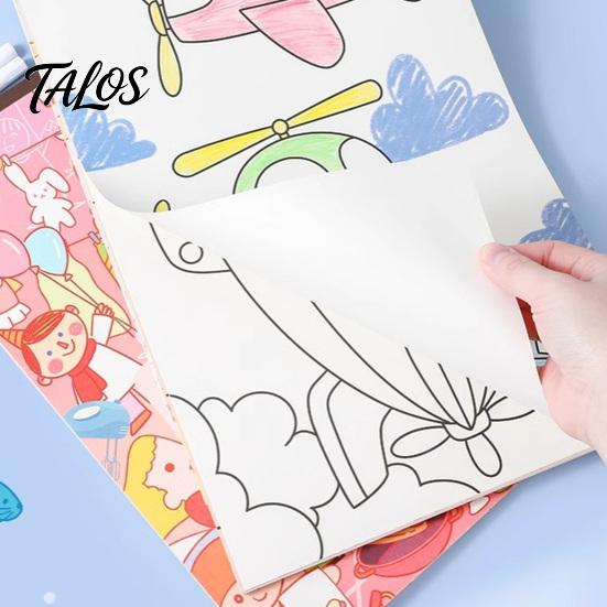 Thick Paper Coloring Sheets for Markers 2PCS Children Book, with 30 Pages, Drawing And Sketching Creative Activity Book Art Supplies, Portable