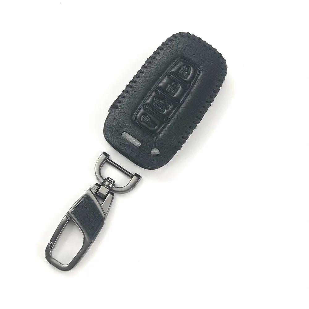 Leather Key Case Key Fob Cover keychain For Hyundai ix35 iX45 ix20 iX25 i10 i20 i30 i40 HB20 Sonata Verna Solaris Elantra Accent