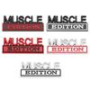 1Pc 3D Metal Muscle Edition Logo Car Front Grille Badge Side Fender Rear Trunk Emblem Sticker Decal