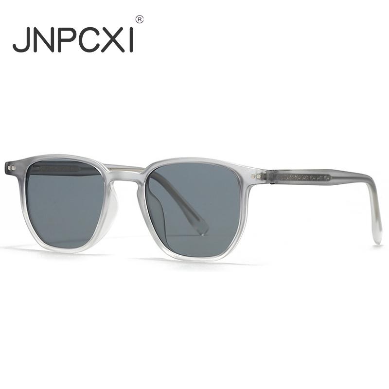  Quality Square Men Sunglasses Fashion Shades UV400 Retro Rivets Women Luxury Gray Sun Glasses