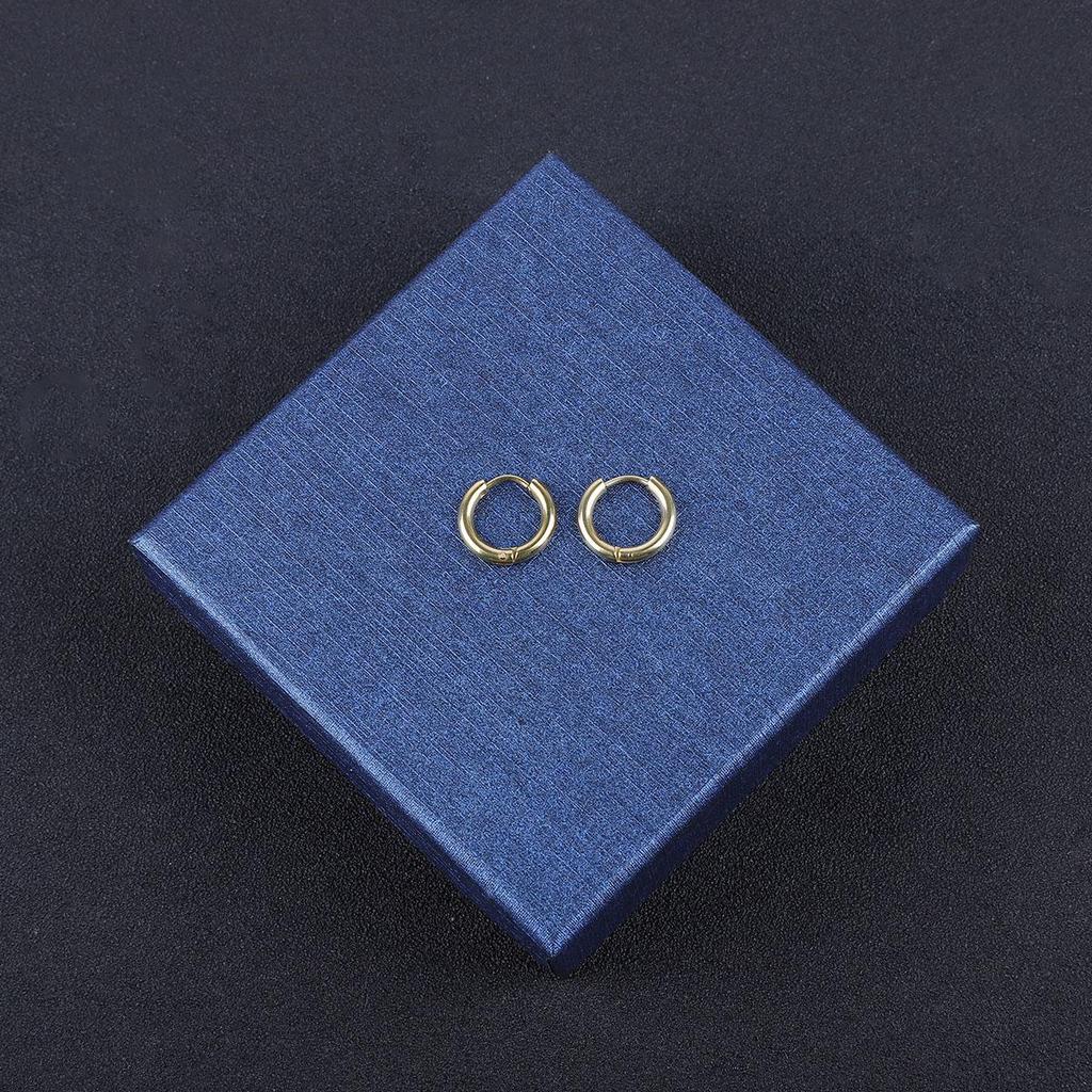 1Pcs Circle Hoop Earring for Women Men Ear Rings Ear Huggie 6-18mm