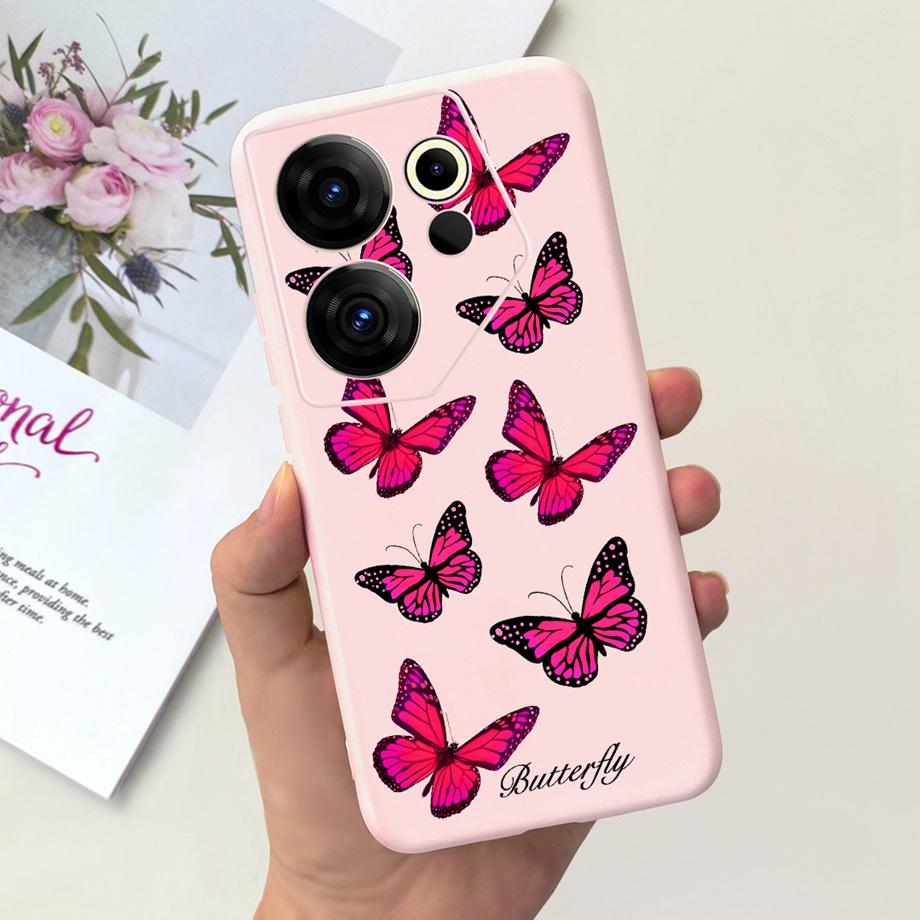 Phone Cover For Tecno Camon 20 Pro 4G 5G Case Soft Silicone Love Heart Jelly Capa For Tecno Camon 20 Premier 20Pro Camon20 Funda