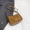 Elegant Faux Suede Leather Shoulder Bag Solid Color Lightweight Pillow Bag Adjustable Strap Women's Handbag Casual Use