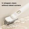 Multipurpose Bathroom Tile Floor Gap Cleaning Brush Rotating Crevice Brushes with Scraper Strong Bristles Cleaning Supplies
