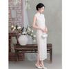 New Chinese Retro National Style Sleeveless Improved Cheongsam New Spring and Summer Young Simple Elegant and Thin Dress