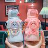 Children Mug Stainless Steel Leak-Proof Vacuum Flask With Straw Cartoon Thermal Water Bottle Drinkware