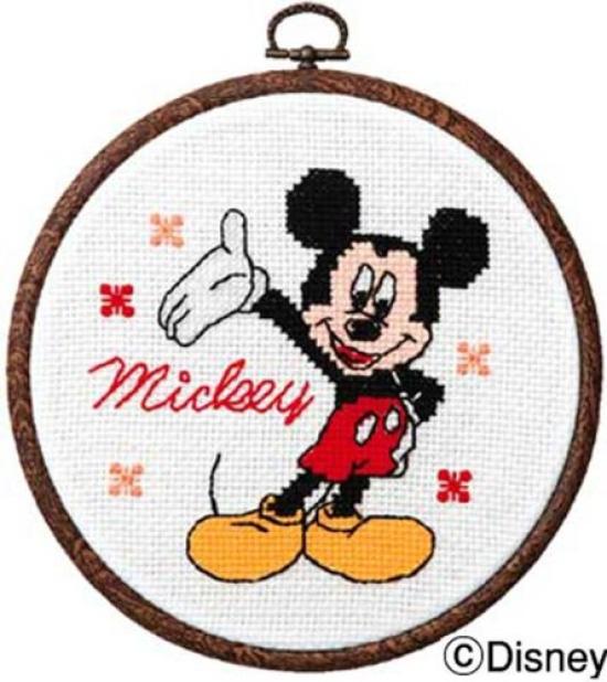 Olympus Disney HoopEmbroidery Kit, Mickey Mouse 7319