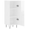 Sideboard High Gloss White 34.5 x 34 x 90 cm Engineered Wood