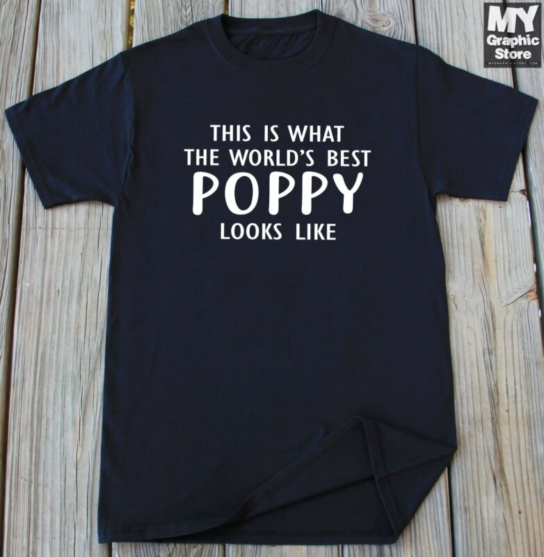Poppy T-shirts Grandpa Birthday 