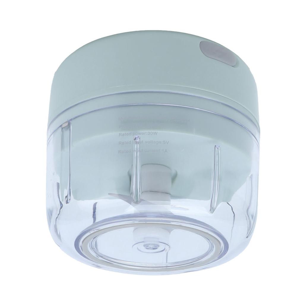 100ml Elektrischer Knoblauchhacker USB Wiederaufladbar Tragbarer Fleischwolf Zerkleinerer für Zuhause Küche Grün