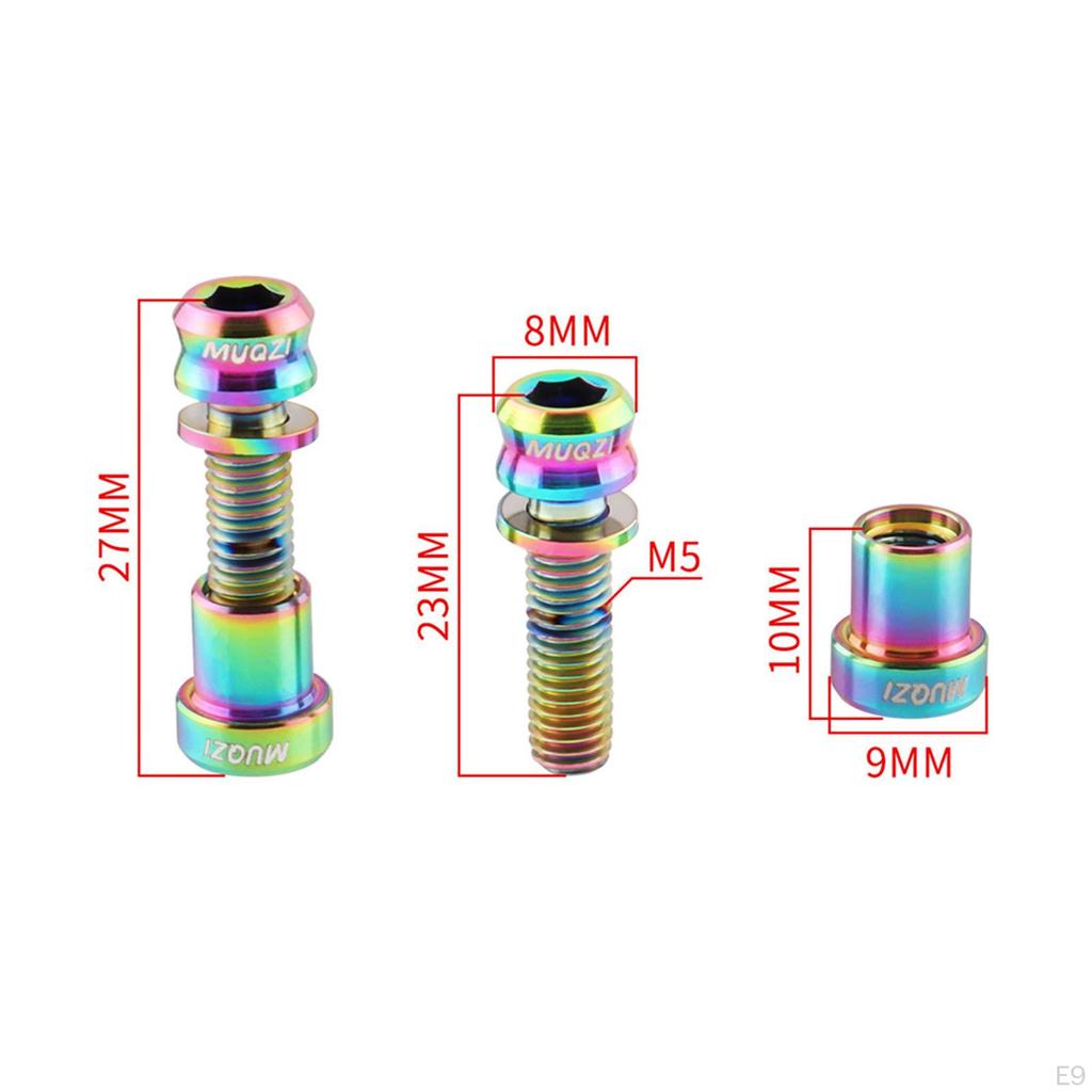 2 Set Bicycle Carbon Nuts, Durable Premium Mounting Accessories for Mountain Bikes