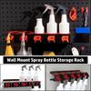 Squirt Bottle Holder Wall Mount, Squirt Can Holder Car Detailing Organizer With Car Detailing Brush Set-A87Q