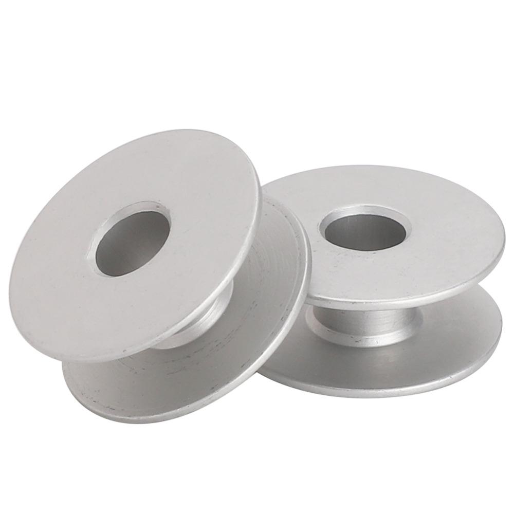 100PCs 40264A Flat Metal Bobbins Aluminum Embroidery Machine Bobbins  Machine Maintenance