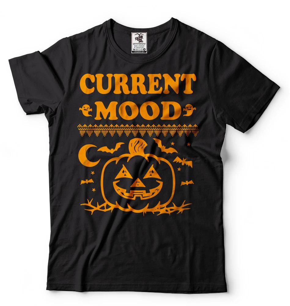 Halloween Mood T-shirt Halloween Pumpkin Shirt Mood shirt 4XL