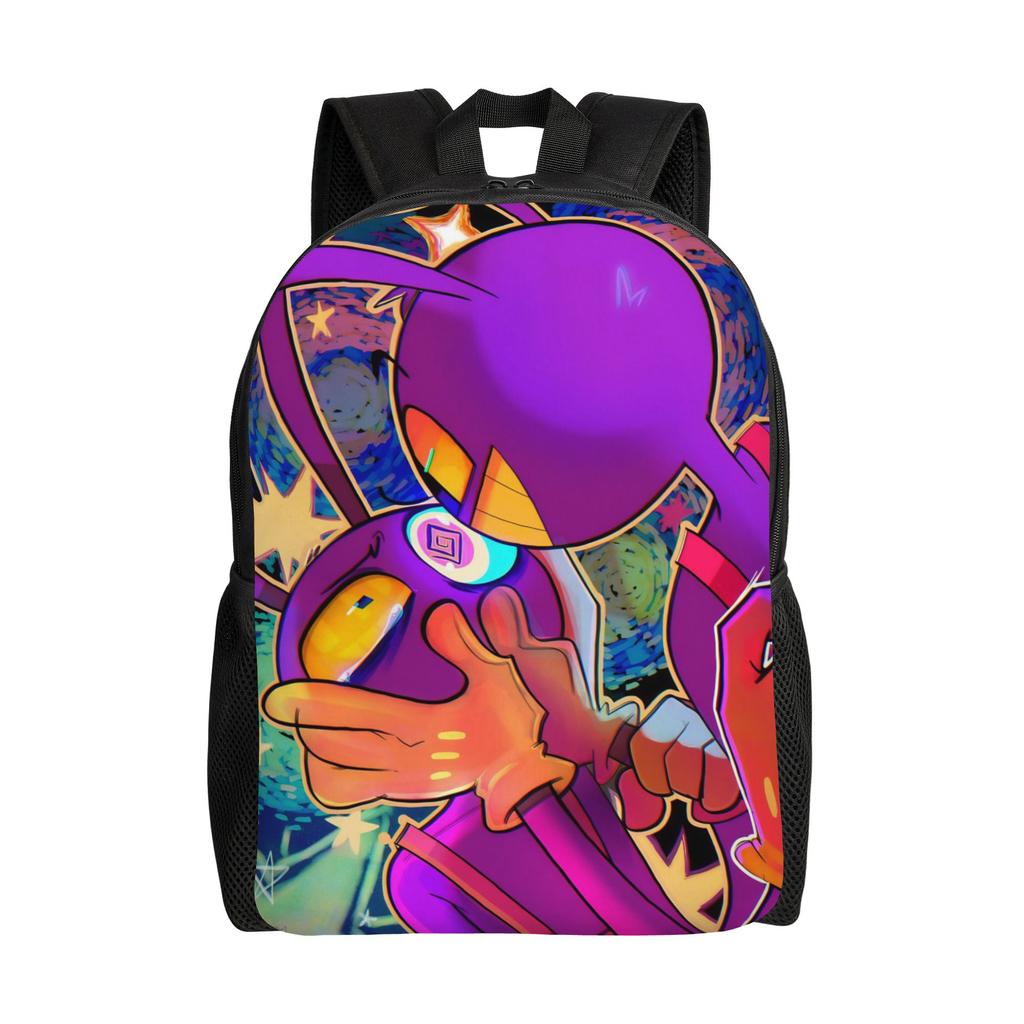 J-Jaxs Purple Rabbit Backpack for Men Women Fashion High School Hiking Travel Daypack  Laptop Computer Shoulder Bag Outdoor