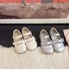 Girls' princess shoes 2025 spring and autumn new baby girl white flower small leather shoes with skirt soft sole children's single shoes