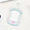 Cute Kitten Photocard Holder Keychain Photo Card Holders 2.1x2.7 Inch ID Badge Holder Bus Card Credit ID Bank Card Holder