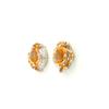 Citrine Oval & Marquise Stud Earrings 925 Sterling Silver Rhodium Plated Multi Stone Gemstone Earrings Gift for Women