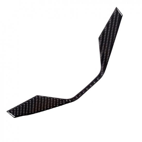 Soft Carbon Fiber Car Steering Wheel Top Trim Strip For Porsche Taycan 2019-2022